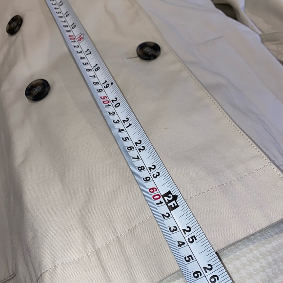 GAP khaki short trench coat size XS - Picture 8 of 8